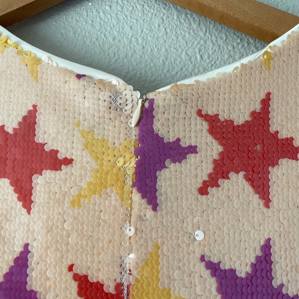 Star Sequin Square Neck Bodycon Mini Dress - Picture 5 of 6